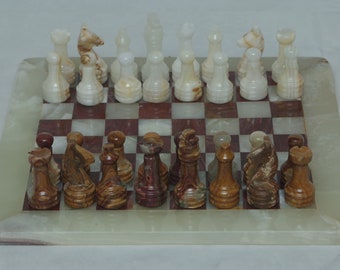 Set di scacchi rossi e bianchi JT Luxury fatti a mano, i migliori pezzi degli scacchi, adatti anche per decorazioni per la casa e regali