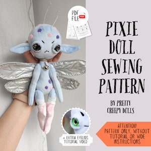 PDF Pixie sewing pattern by Pretty Creepy Dolls