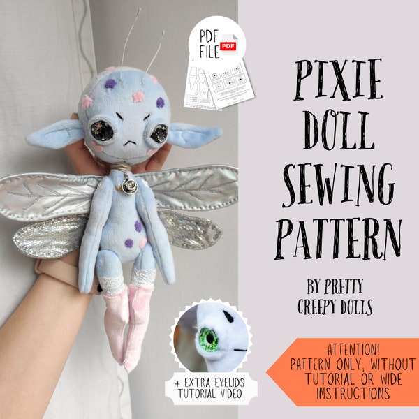 PDF-Pixie-Schnittmuster von Pretty Creepy Dolls