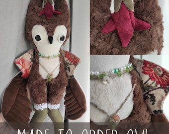 Owl weighted plushie