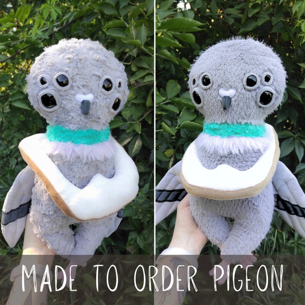 Peluche lestée pigeon