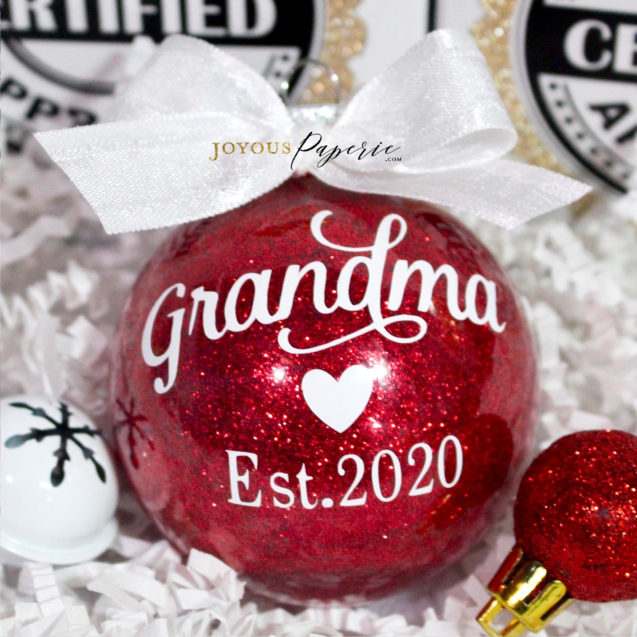 Grandma Ornament Personalized Ornaments Gifts for Grandma Etsy