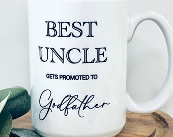 Godfather Mug, Godmother Mug, Will You be My Godfather, Gifts for Godfather, Godparents Gift, Baptism Gift, Godparent Proposal Gift