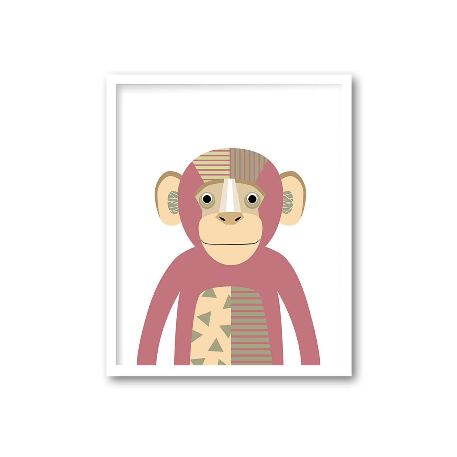 Nursery Print Set Safari Animal Wall Art Set of 9 Printable Etsy