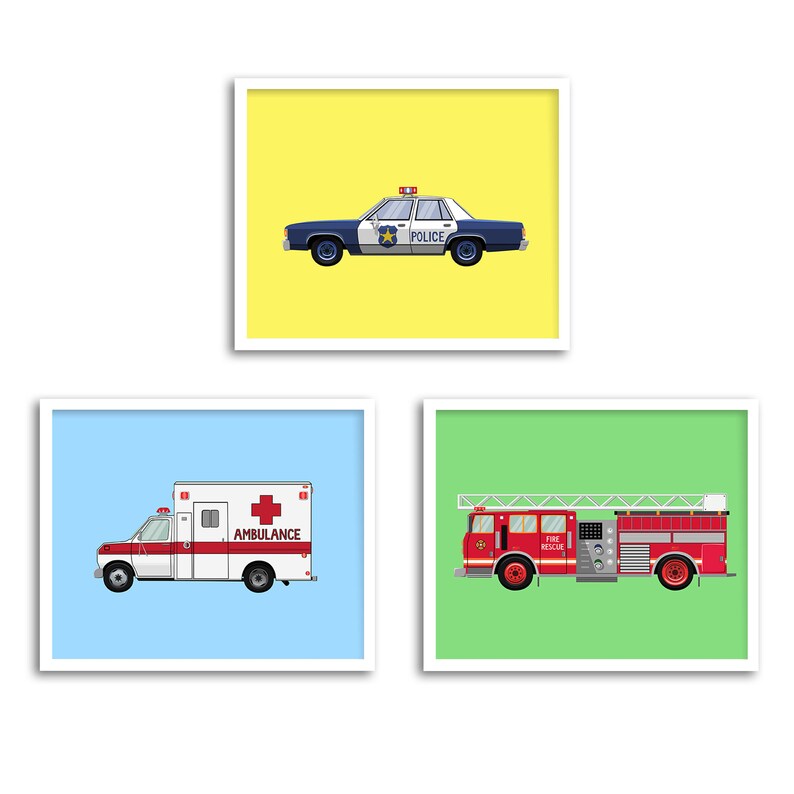 Fire Truck Printable Fire Engine Toddler Room Decor Kid | Etsy