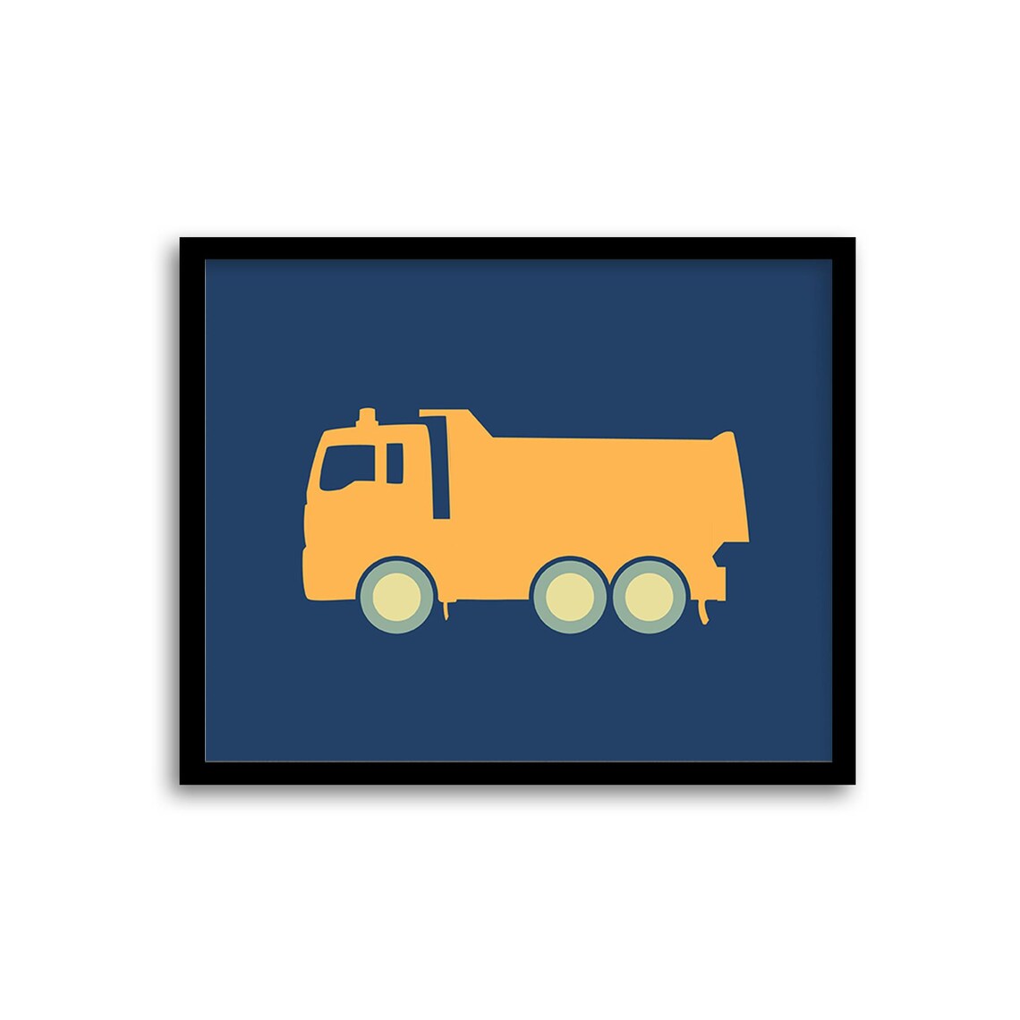 Dump Truck Wall Art Vehicle Nursery Print Toddler Room Etsy