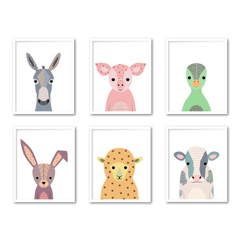 Donkey Wall Art Donkey Wall Decor Printable Farm Animal Etsy