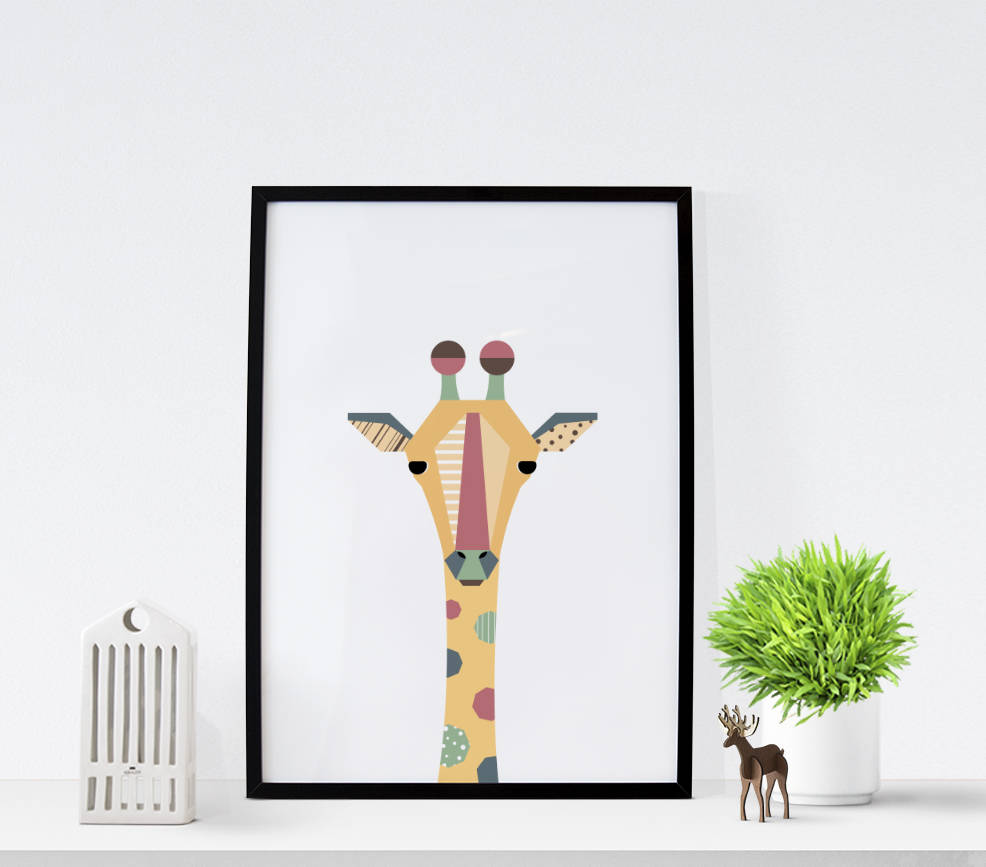 Giraffe Printable Art Giraffe Wall Art for Kids Giraffe - Etsy