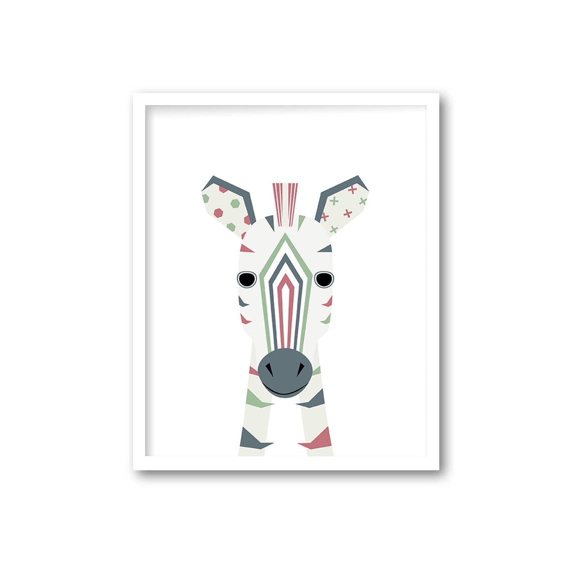 Safari Animal Nursery Wall Art Set of 6 Zoo Animal Nursery Etsy