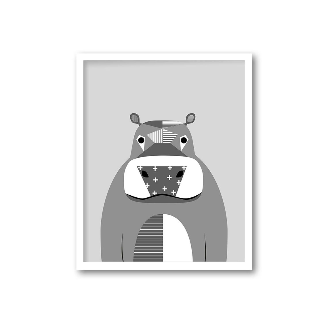 Gray Nursery Wall Art Set of 6 INSTANT DOWNLOAD Safari Etsy