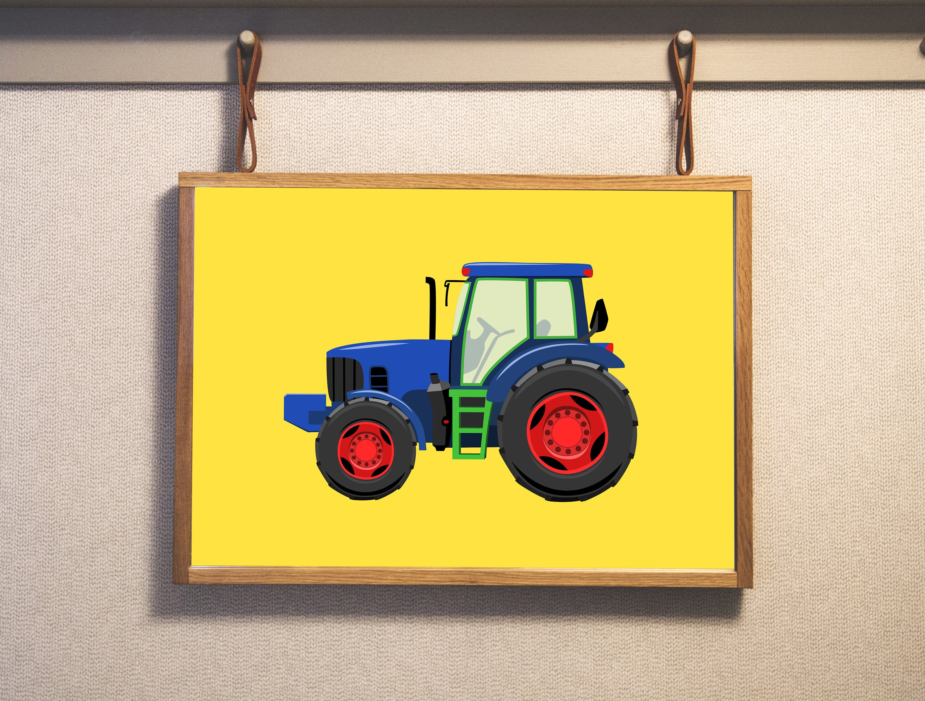 Toddler boy room decor Tractor art Tractor wall art Farm Etsy
