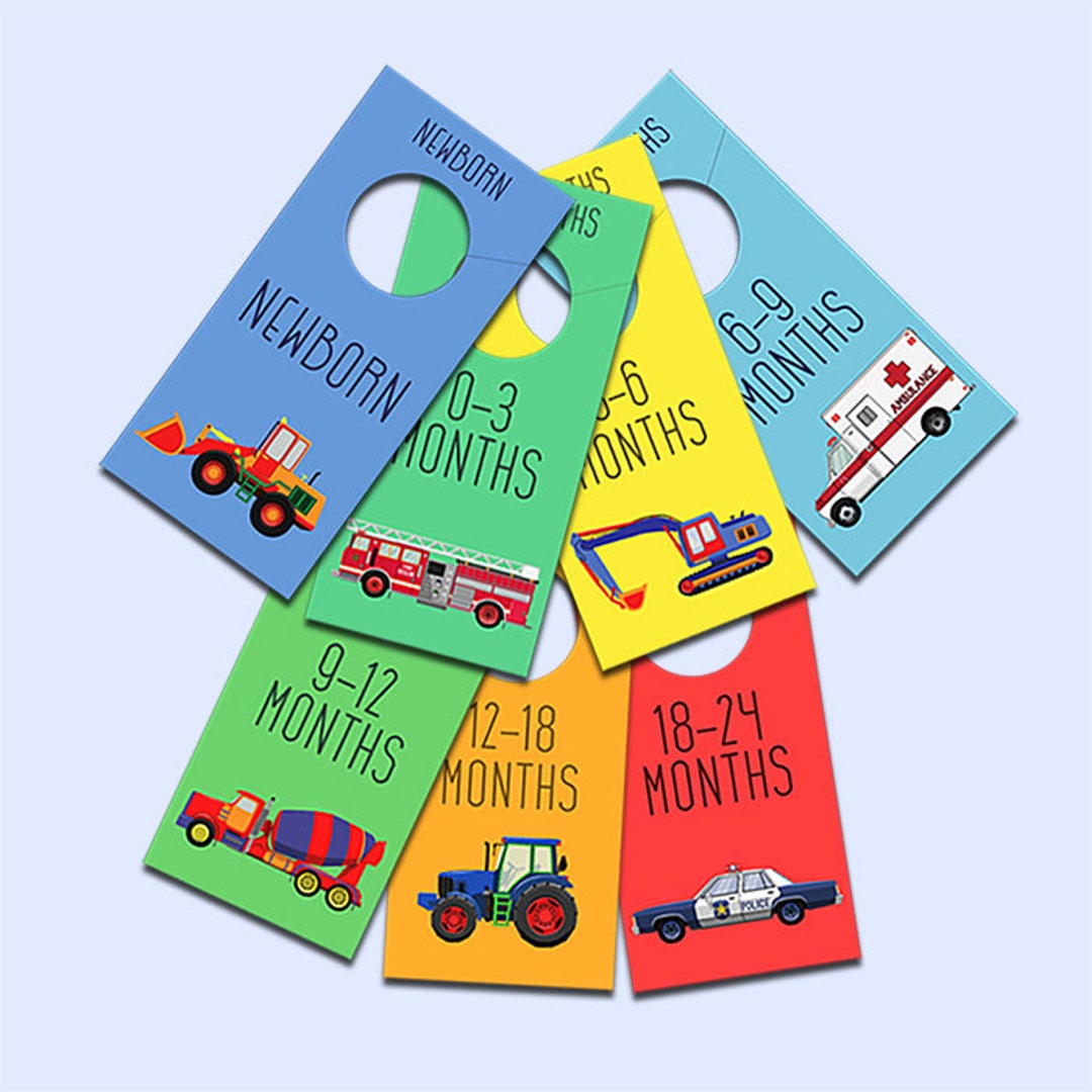 Printable Nursery Closet Dividers Print Yourself Nursery Etsy