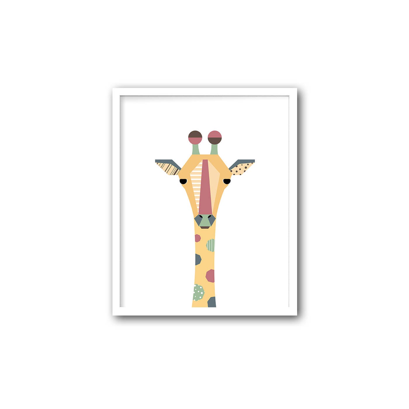 Safari Animal Nursery Wall Art Set of 6 Zoo Animal Nursery Etsy