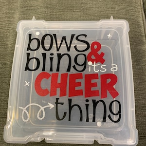 Cheer Bow Box - bows and bling