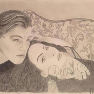 Pencil sketch of Rose Kate Winslet from Titanic  Skizzen