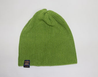 Kids Slouchy Beanie - Leaf Green