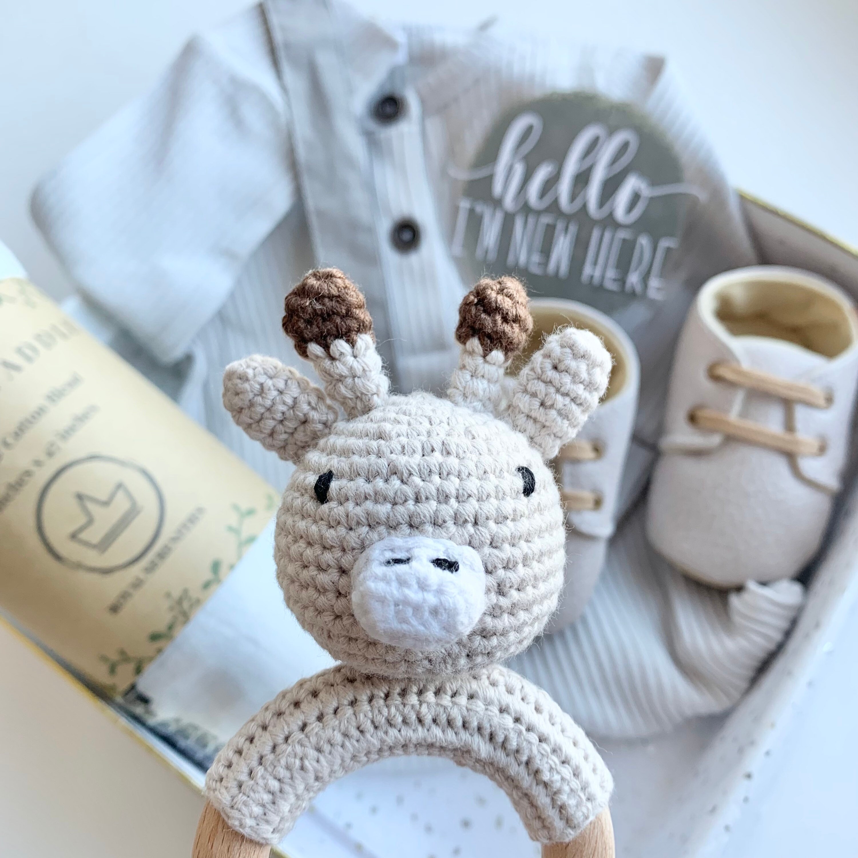 Gender Neutral Baby Gift Box Set, Baby Shower Gift Basket, Unisex Baby ...