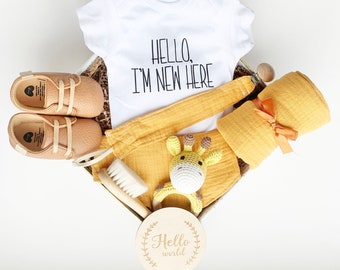 Baby Suitcase Stephan Baby Newborn Gift Set 'Hello I'm New Here