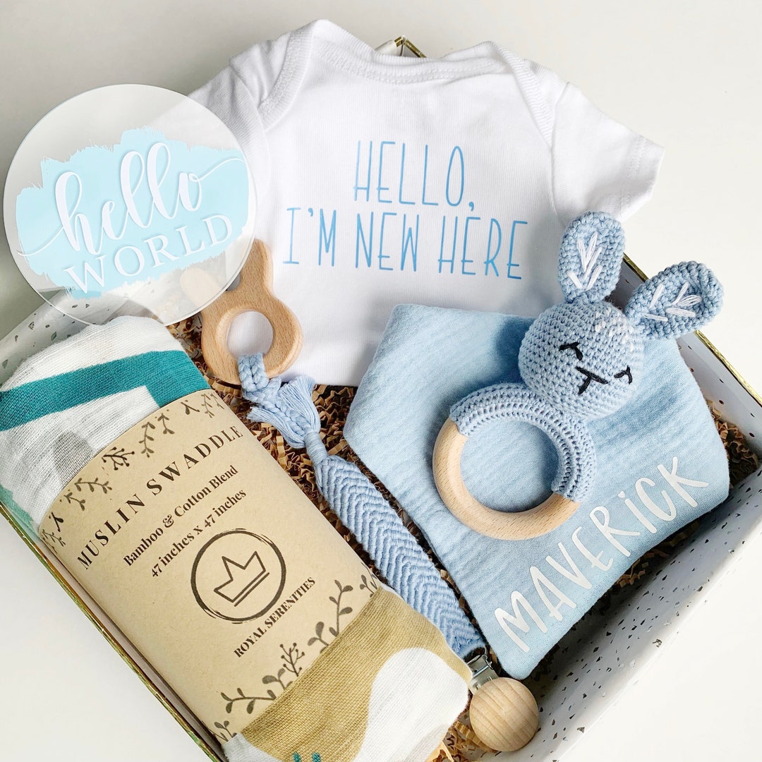 Buy New Baby Boy Gift Set Box, Welcome Baby Gift Set, Baby Shower