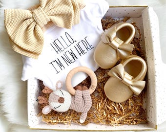 New Baby Girl Gift Set Box, Welcome Baby Gift Set, Baby Shower