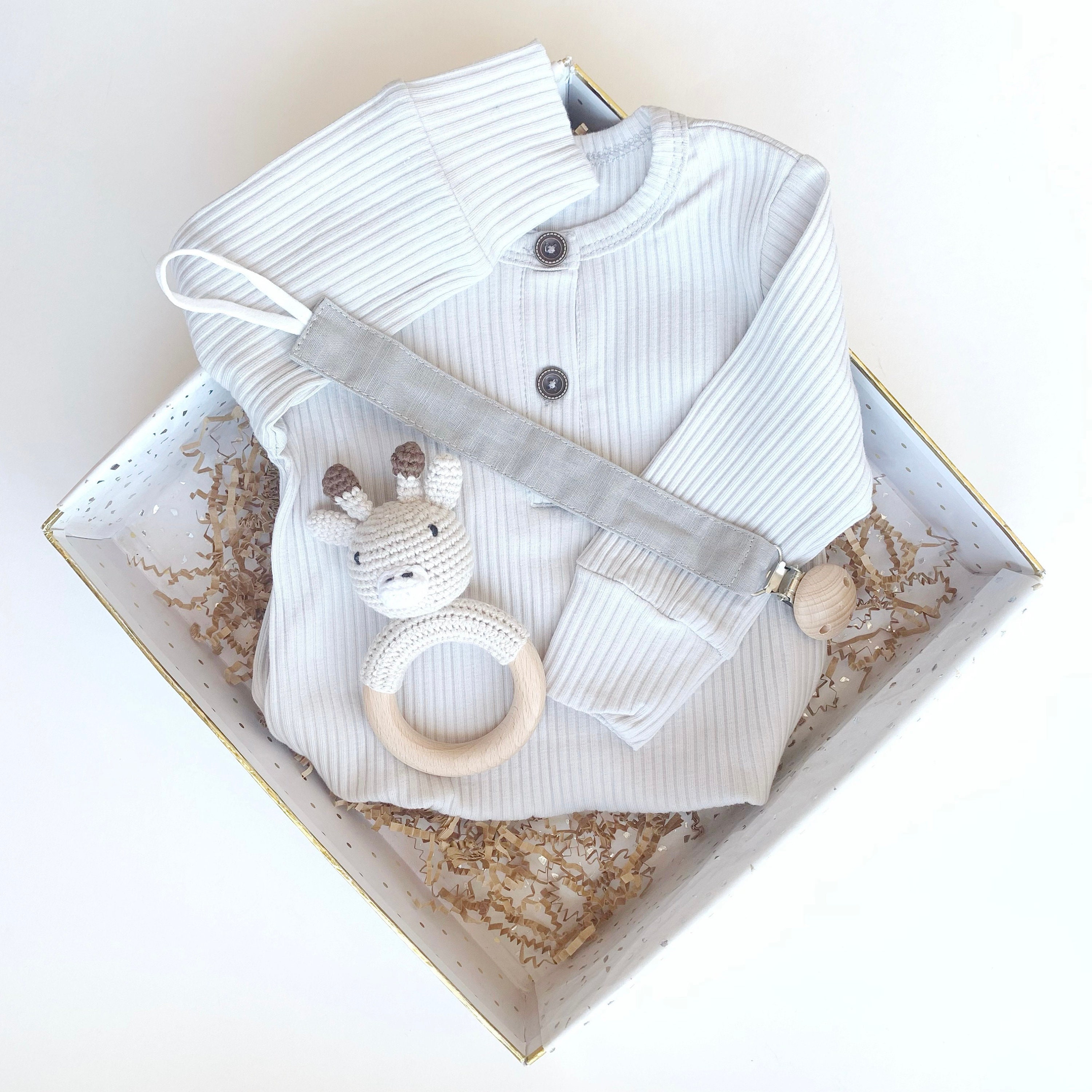 Gender Neutral Baby Gift Box Set, Baby Shower Gift Basket, Unisex Baby ...