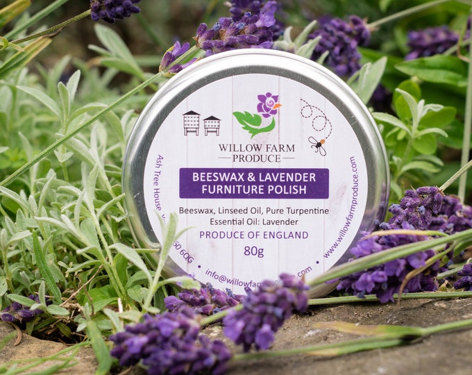 Natural Beeswax Furniture Polish With Lavender Essential Oil Etsy