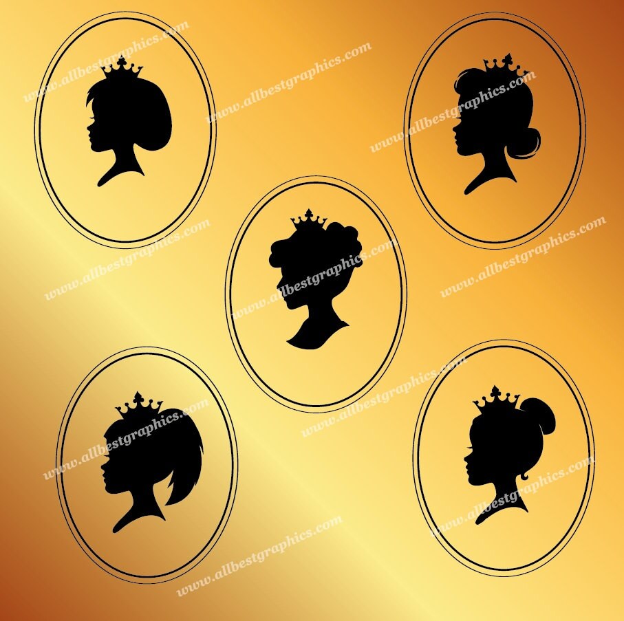 Download Disney Princess Silhouette Svg Silhouettes Princess Cut Etsy