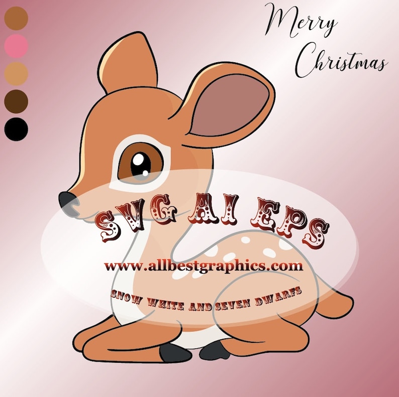 Download Baby Deer Clipart SVG Png Eps Ai Dxf Deer Buck SVG | Etsy