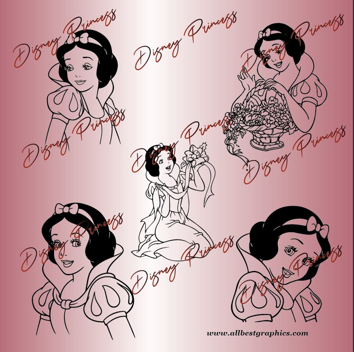 7 Seven Dwarfs Hats clipart Snow White and The Seven Dwarfs Etsy
