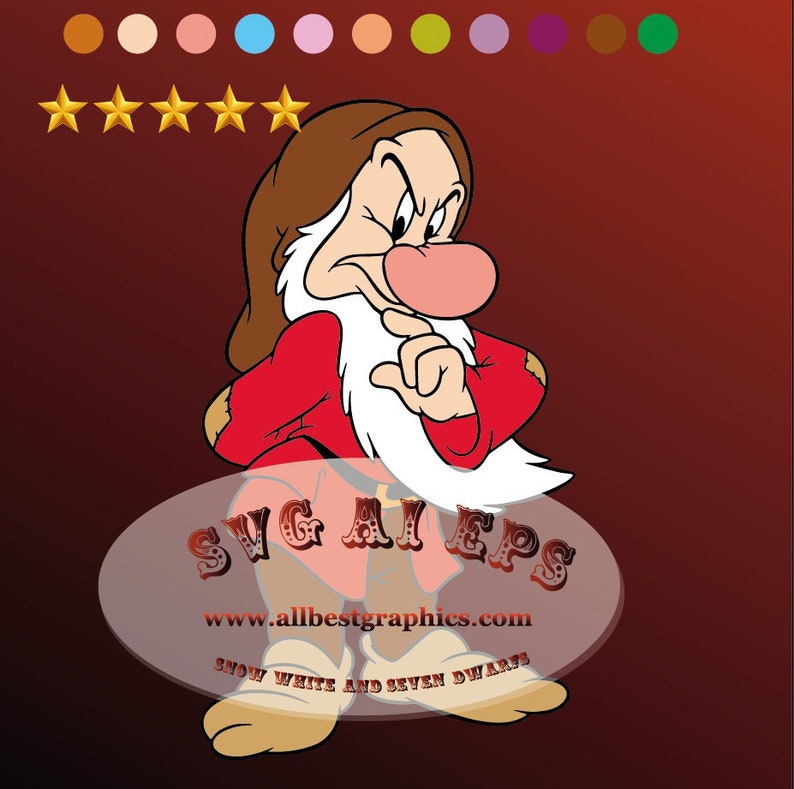 Download Grumpy svg Seven Dwarfs clipart Snow White and The Seven ...