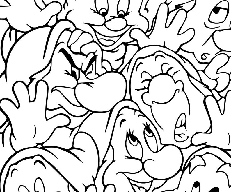 Free Free 209 Snow White And Seven Dwarfs Svg SVG PNG EPS DXF File