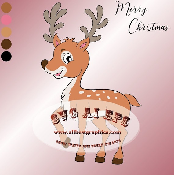 Download Baby Deer Clipart Svg Png Eps Ai Dxf Deer Buck Svg Etsy