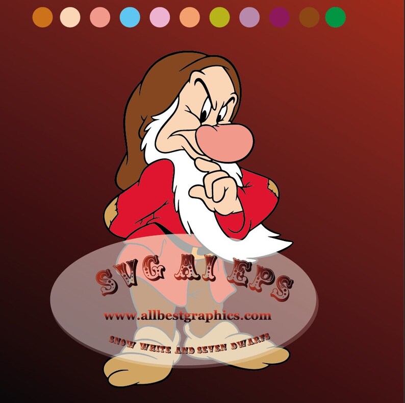 Bundle 25 SVG Seven Dwarfs Hats Snow White Seven Dwarfs Etsy