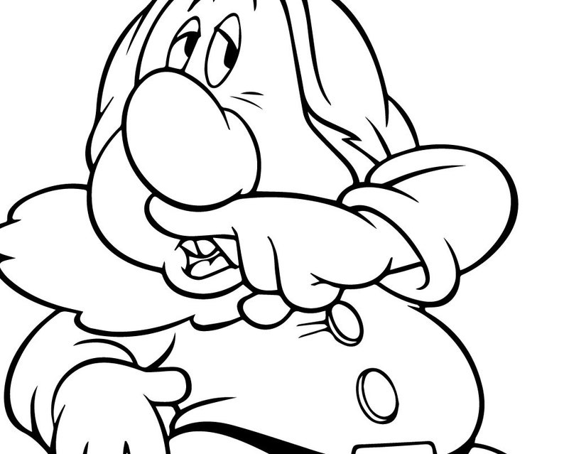 Download 7 Seven Dwarfs Outline Bundle SVG Eps Dxf Snow White and ...