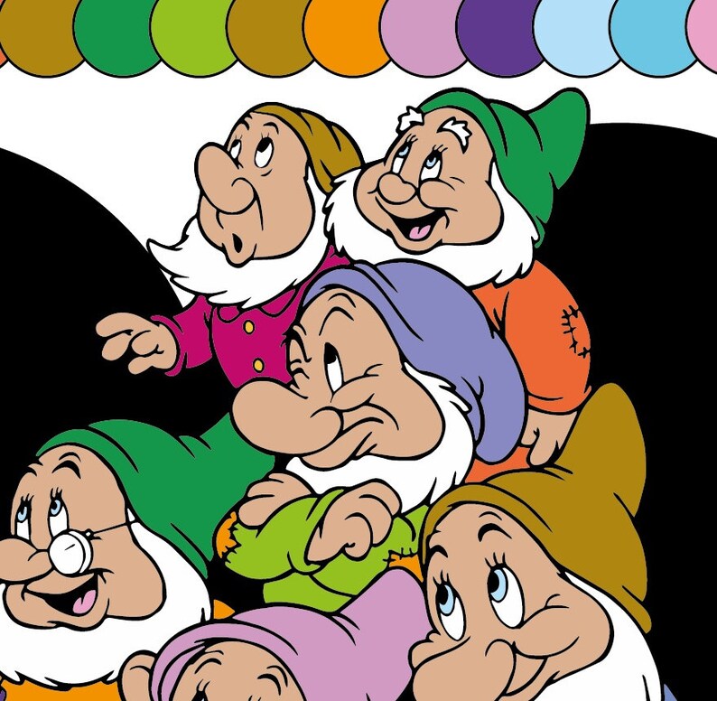 Download Snow White & Seven Dwarfs Mickey head Svg Disney clip art ...