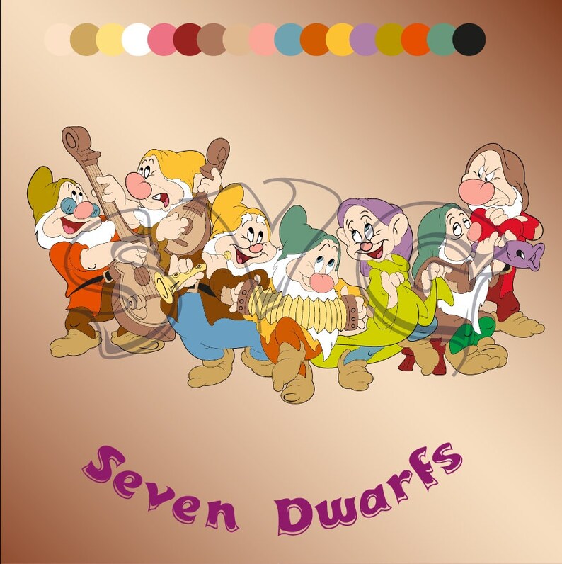 Download Mickey head Snow White & Seven Dwarfs Svg Disney clip art ...