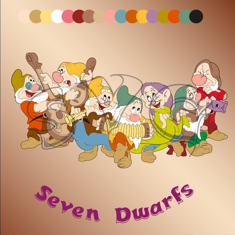 Free Free 117 Snow White Dwarfs Svg SVG PNG EPS DXF File