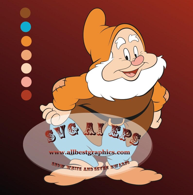 Bundle 25 SVG Seven Dwarfs Hats Snow White Seven Dwarfs Etsy