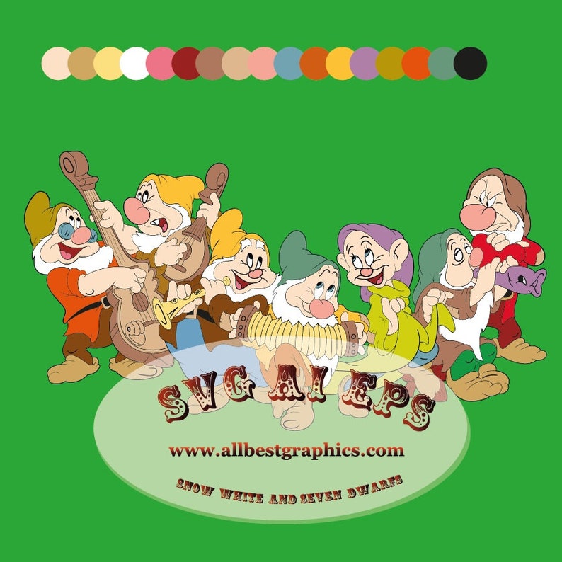 Free Free Snow White Dwarfs Svg 385 SVG PNG EPS DXF File