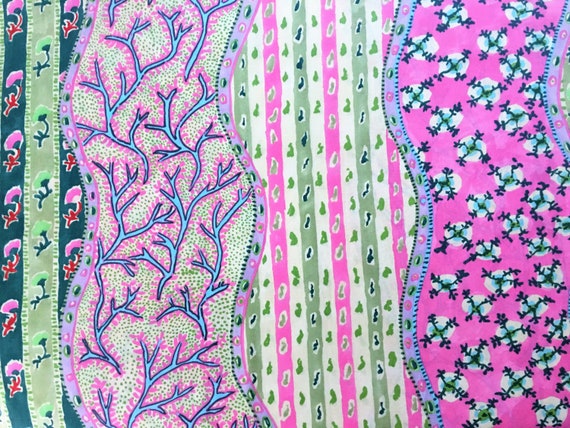 1//2 Yard Kaffee Fassett For Rowan.westminster Gp153 Striped Heraldic Oop