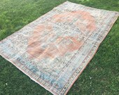 5 39 2x8 39 8 quot ft. Hand knotted rug Medallion rug oushak rug moroccan rug antique rug