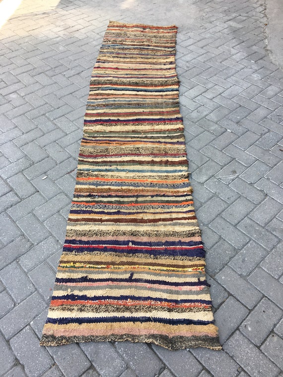 Striped runner / Kitchen Runner / Home decor runner / Soft Etsy