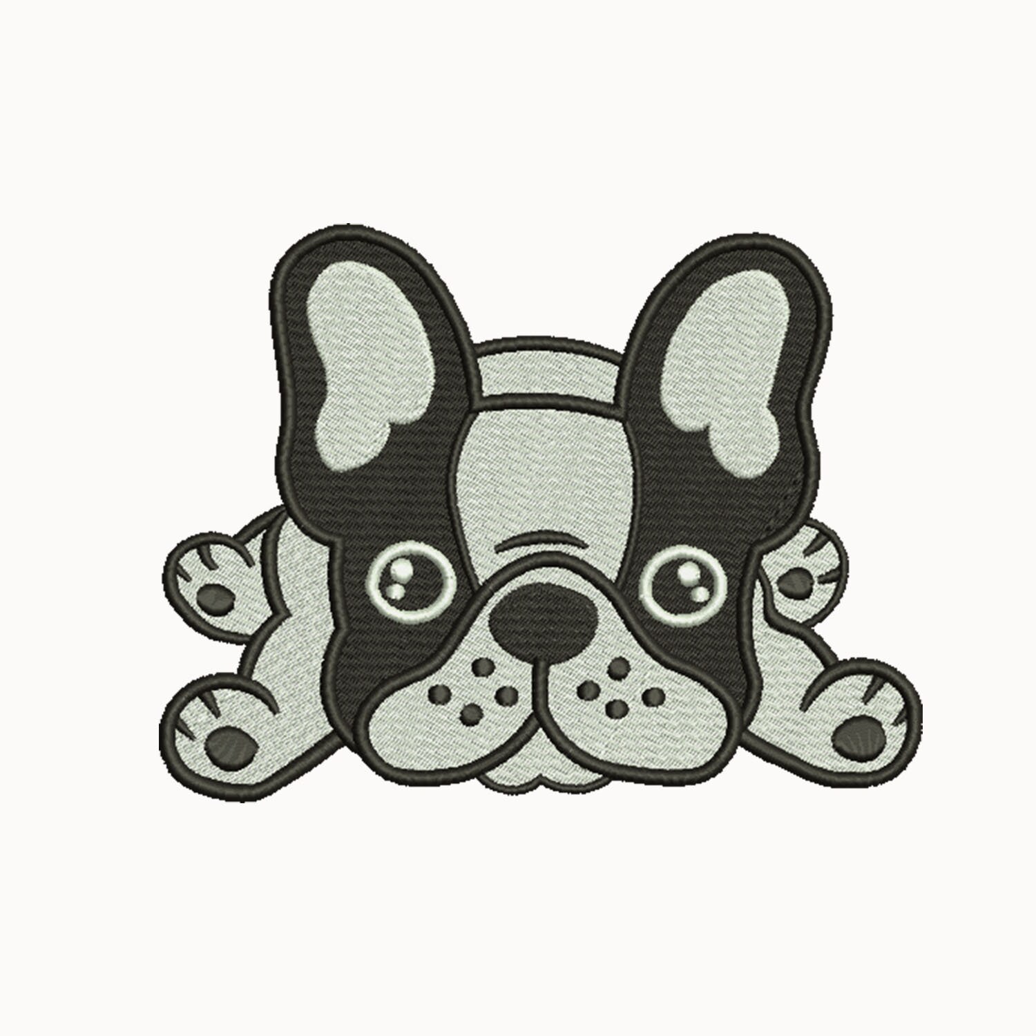 BullDog Embroidery design 4 Size INSTANT download machine Etsy