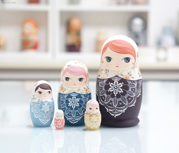 snowman russian dolls