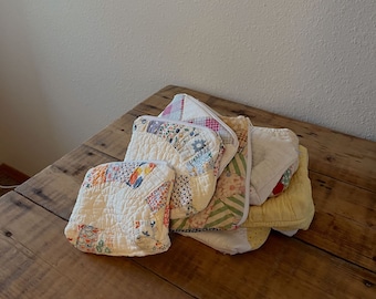 Large Quilt Scrap Zipper Bags