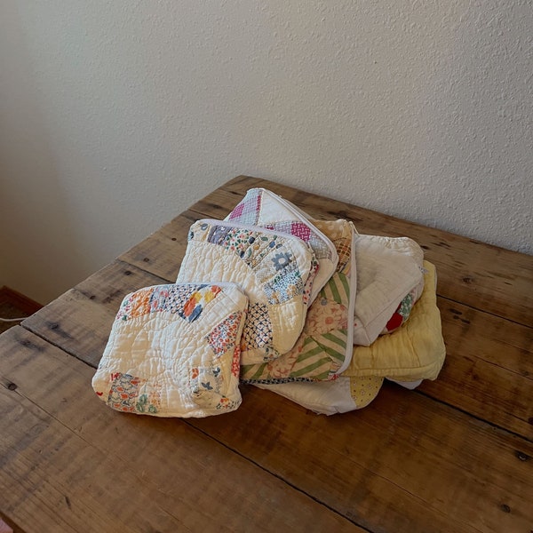 Large Quilt Scrap Zipper Bags