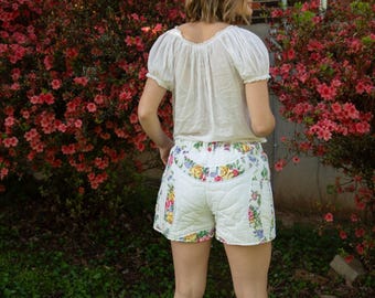 Whimsy Wedding Ring Quilt Shorts
