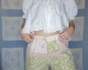 Vintage Floral Quilt Shorts