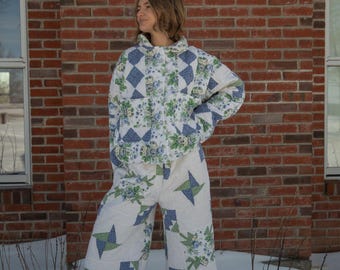 Winter Meadow Quilt Pants