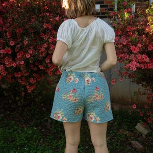 Peony Garden Quilt Shorts